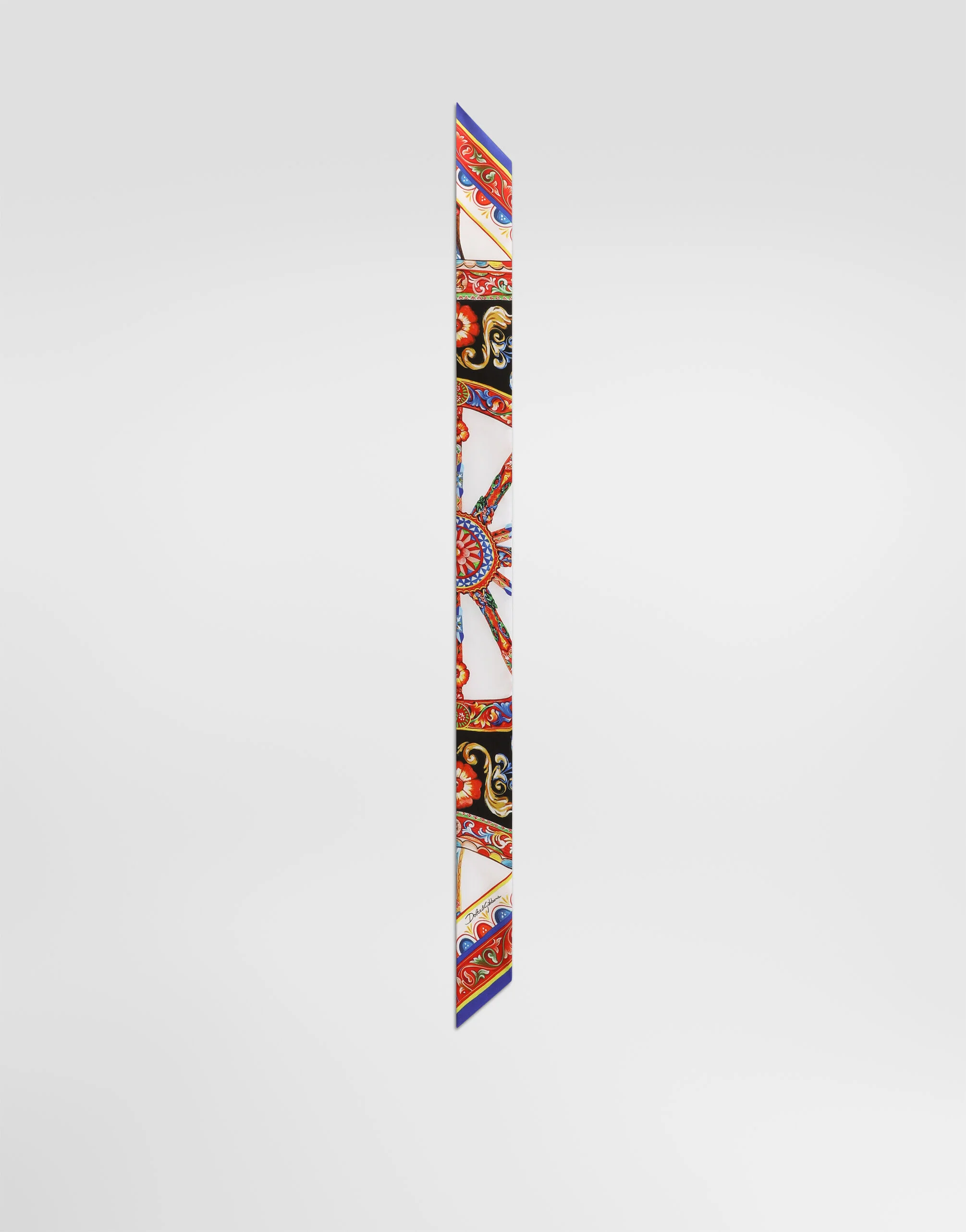 6x100 carretto-print silk twill bandeau - 1
