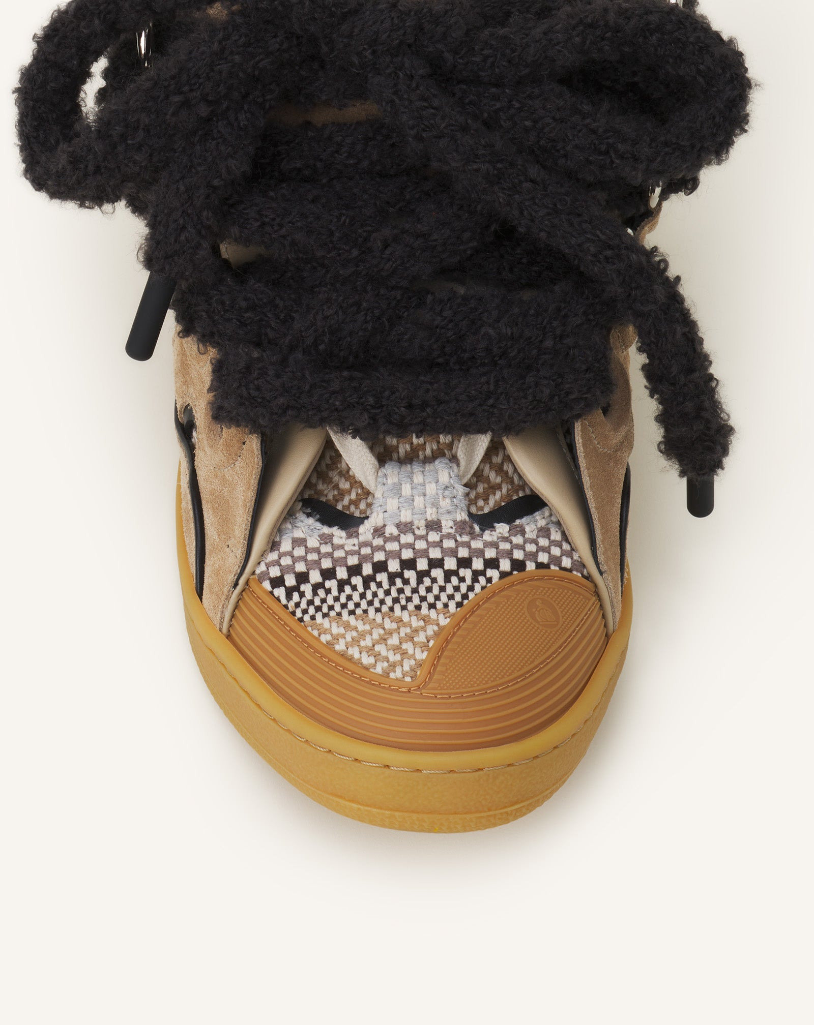 CURB SUEDE SNEAKERS WITH MESH LACES - 5