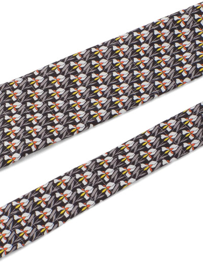 Prada orchid micro-print tie outlook