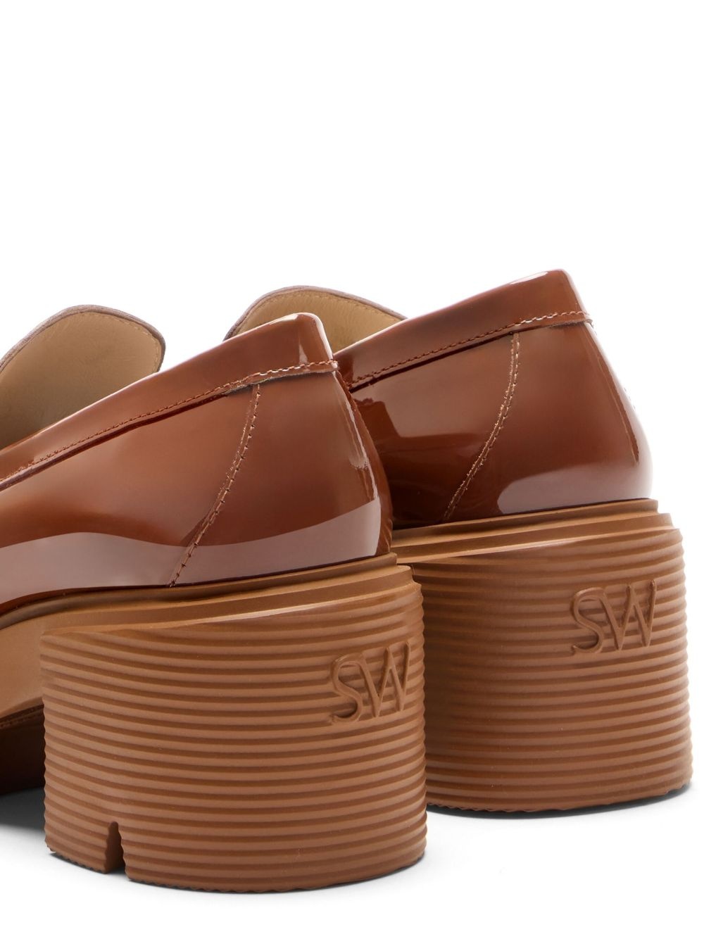 60mm leather loafers - 5