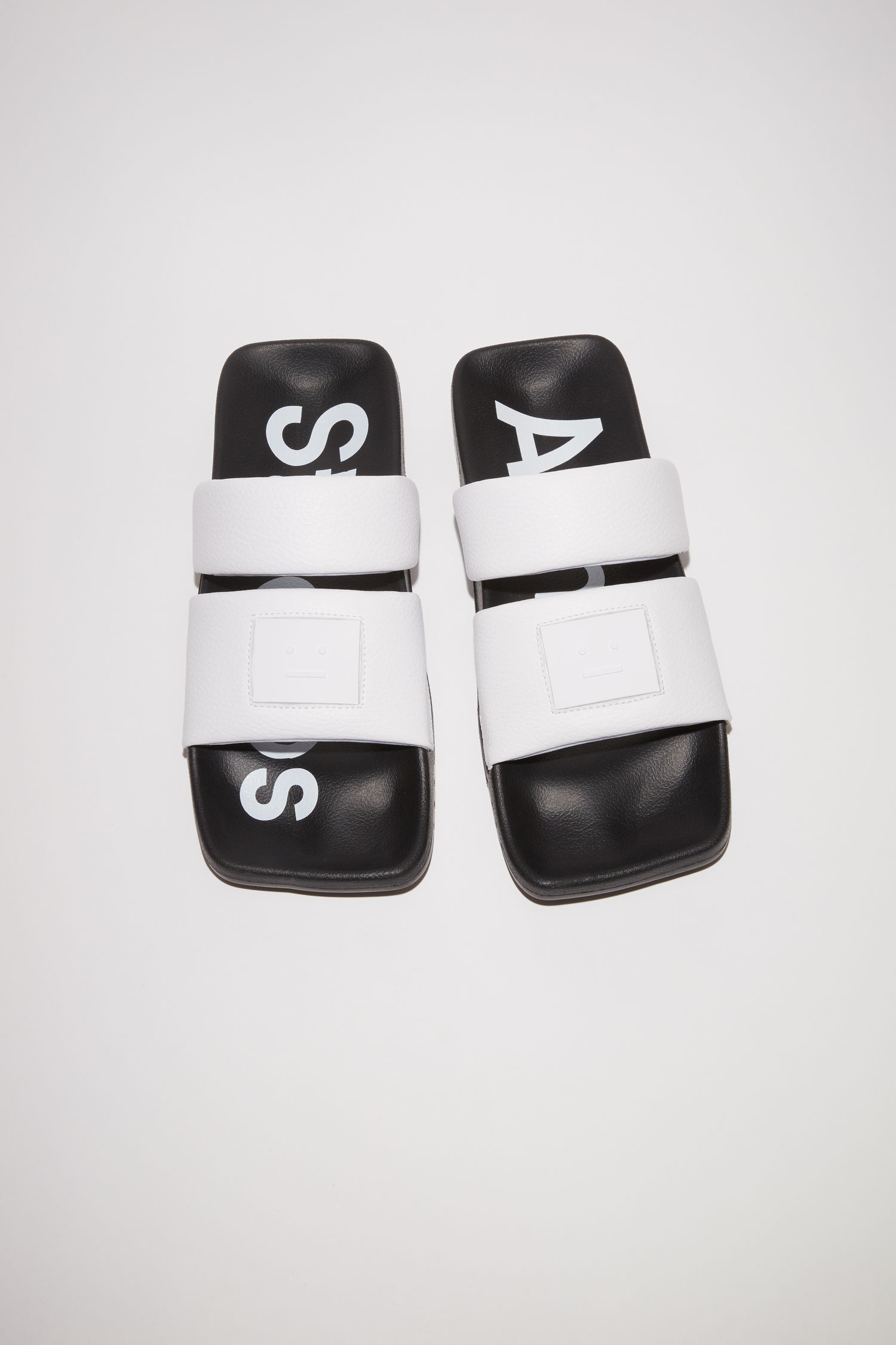 Flat sandals - White/black - 2