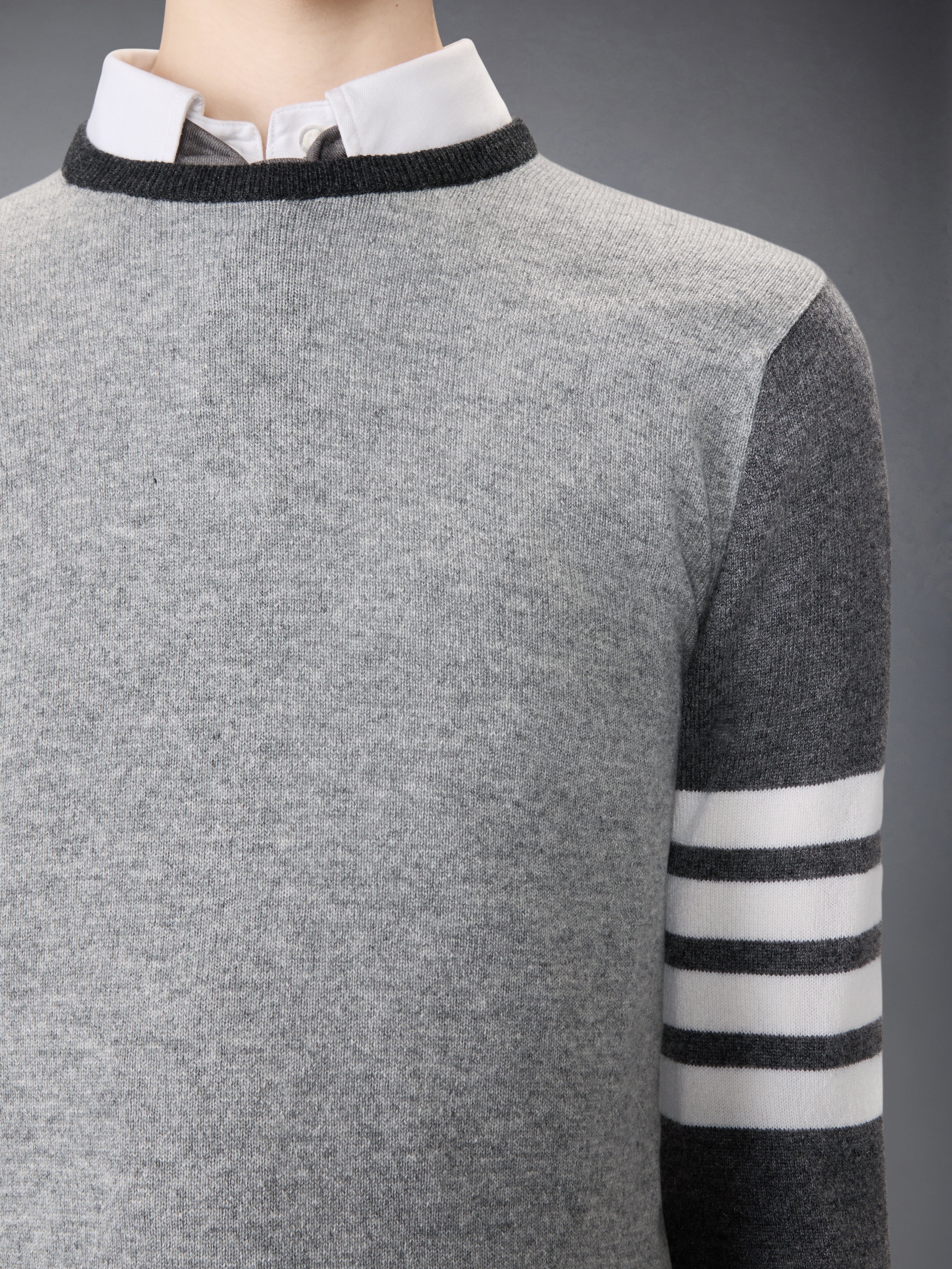 FUNMIX CASHMERE 4-BAR CLASSIC PULLOVER - 6