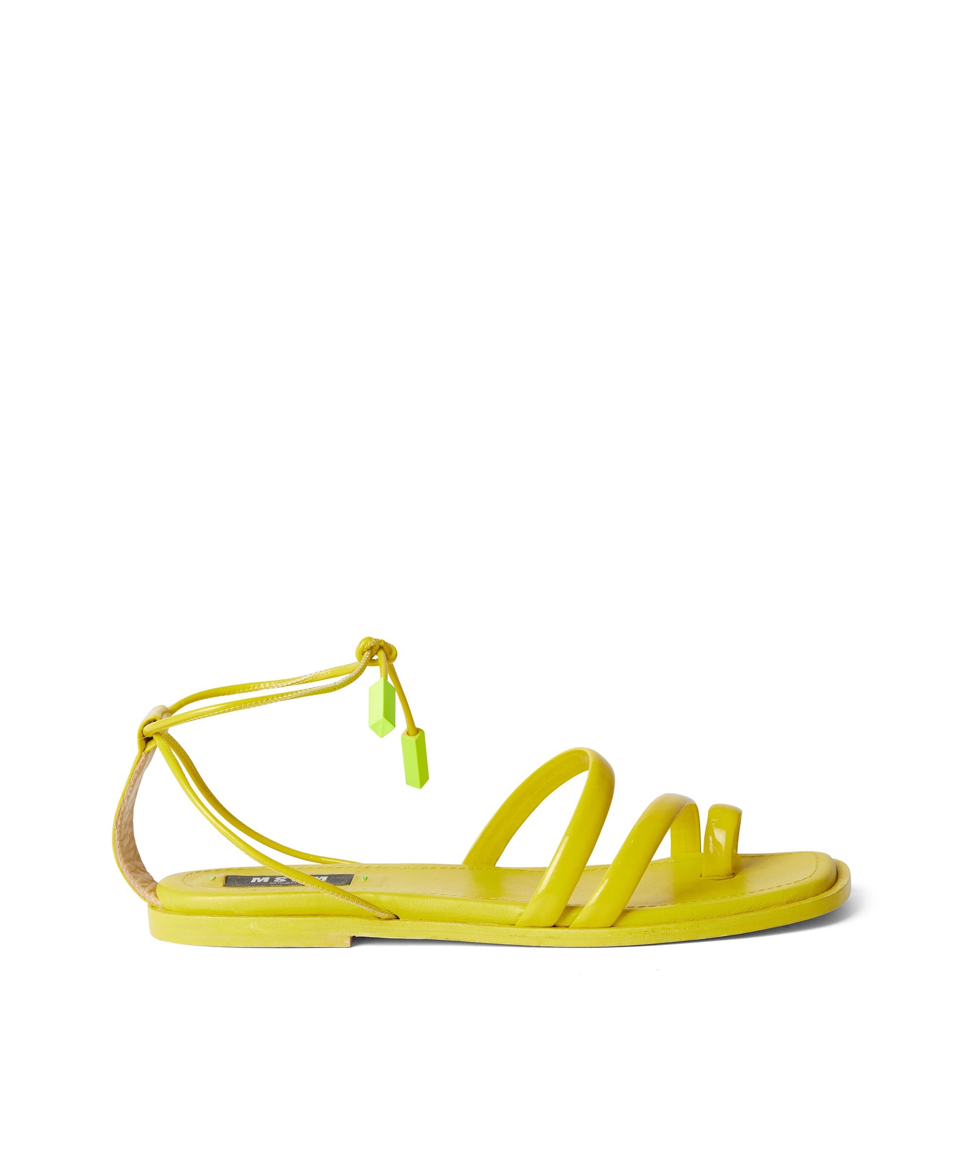 Low sandals with patent leather straps - 1