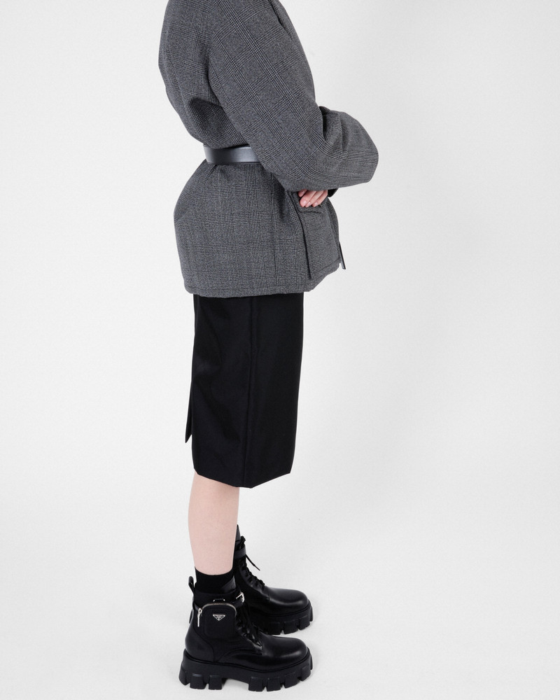 Prada Monolith leather and Re-Nylon combat boots with pouch outlook