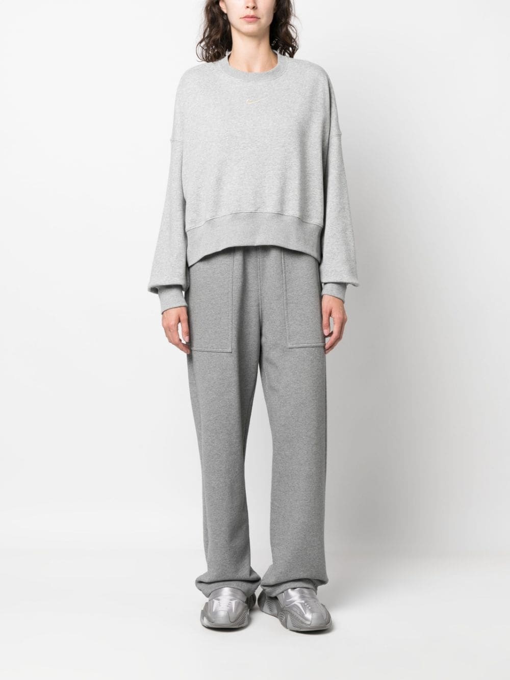 logo-embroidered sweatshirt - 2