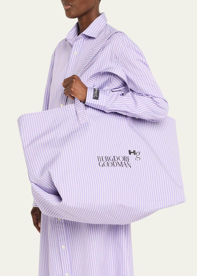 HommeGirls® x BG Stripe Twill Bonded Tote Bag outlook