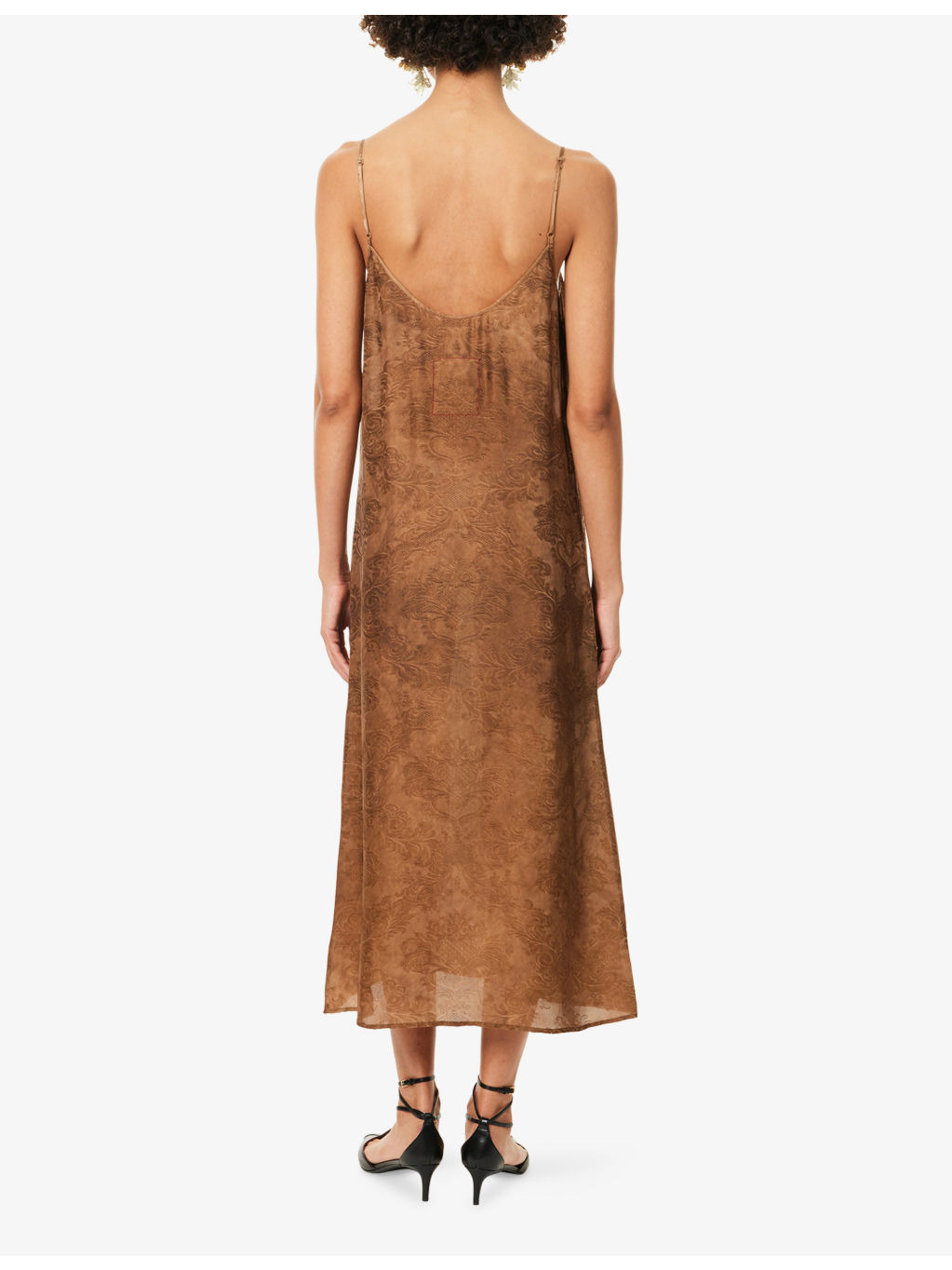 Anaya Printed Woven Midi Dress - 4