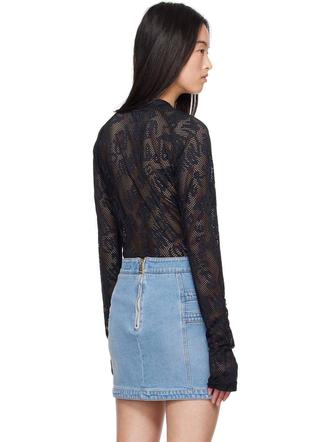 Black Fishnet T-shirt - 3