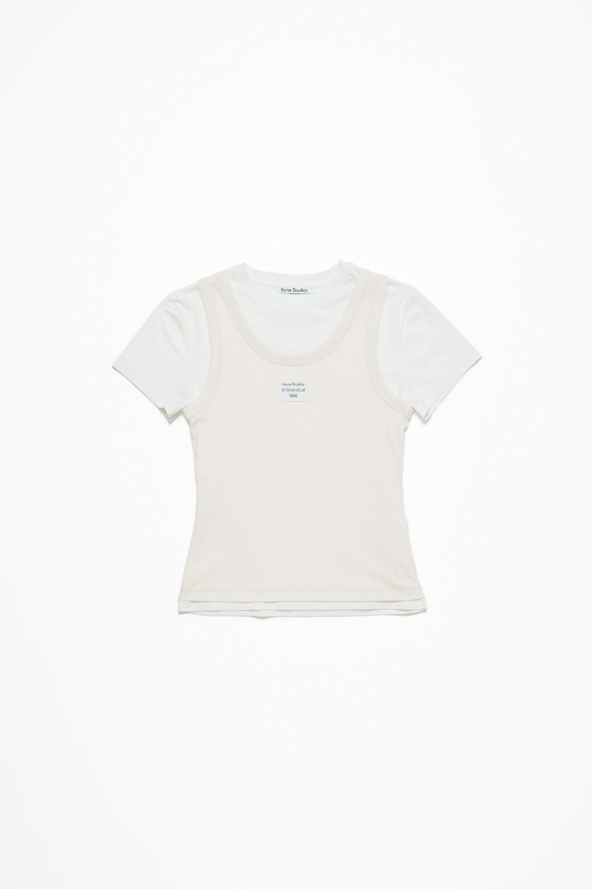 Layered t-shirt - Off white - 4