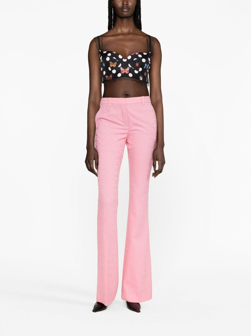 VERSACE Allover logo flared trousers outlook