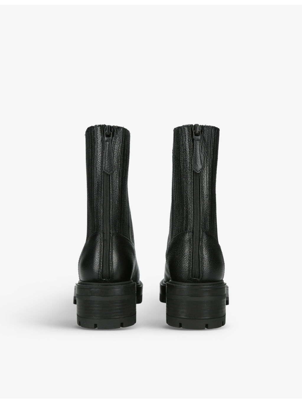 Saint Honore platform-sole leather-blend ankle boots - 4