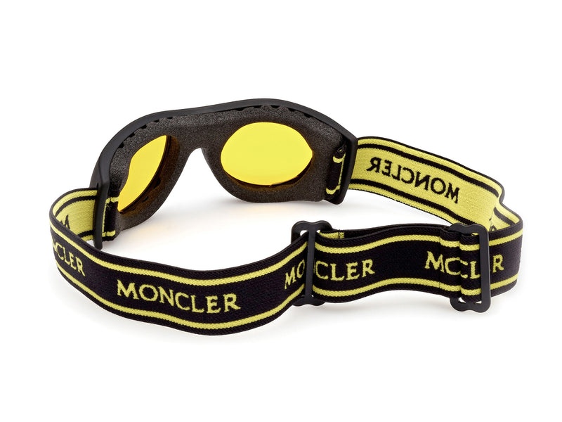 MONCLER Mask Sunglasses Yellow Black - 3