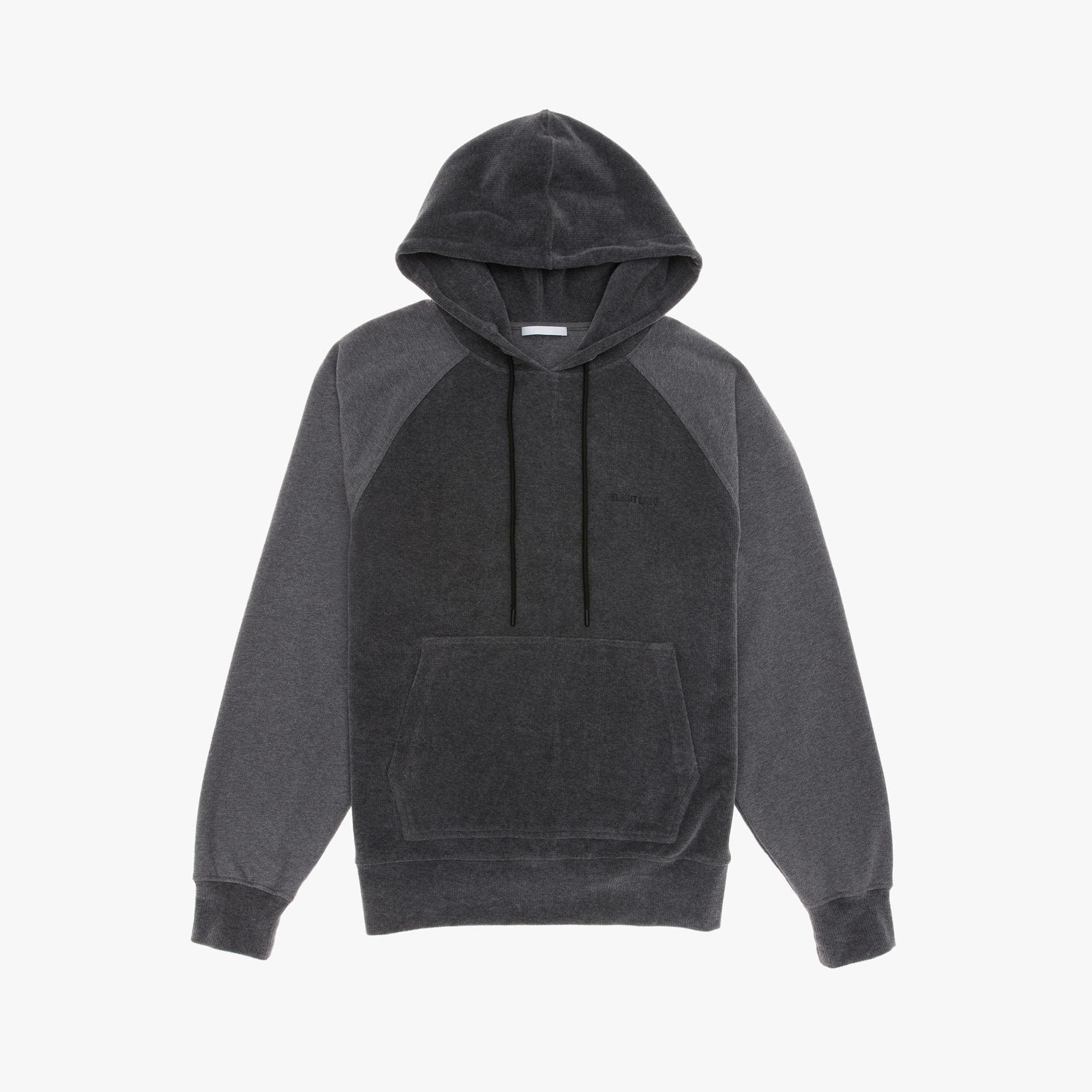 LOGO CORDUROY HOODIE - 1