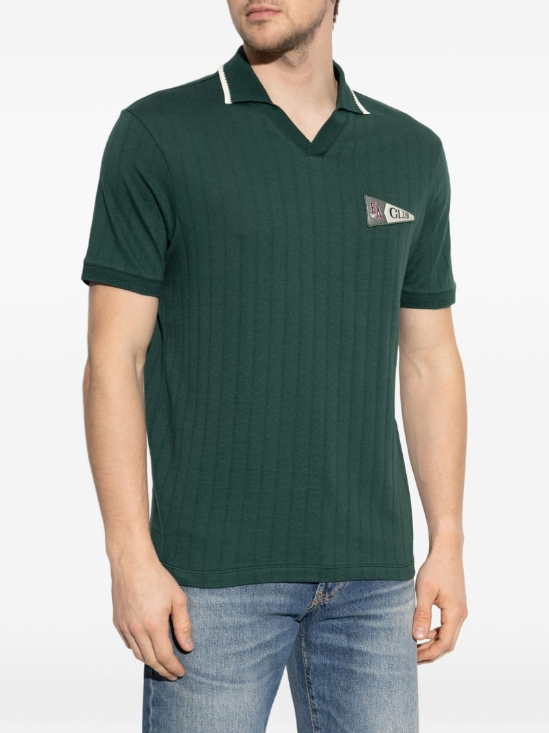 applique V-neck T-shirt 3