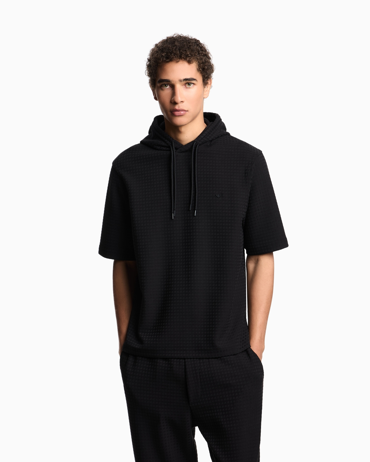 ASV LYOCELL-BLEND JACQUARD JERSEY HOODED SWEATSHIRT - 4