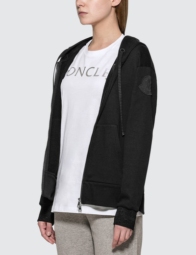 Moncler Zipped Hoody With Lurex Cuff outlook