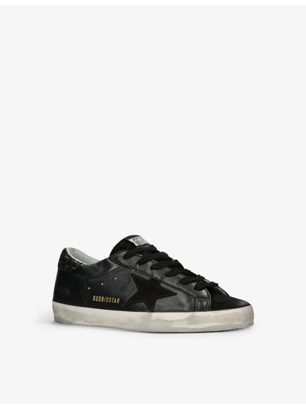 Super-Star suede star-patch leather trainers - 3