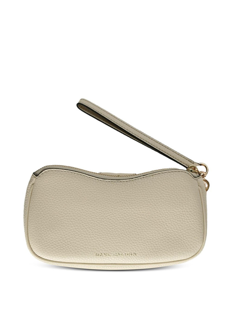 Marc Jacobs turnlock leather clutch bag outlook