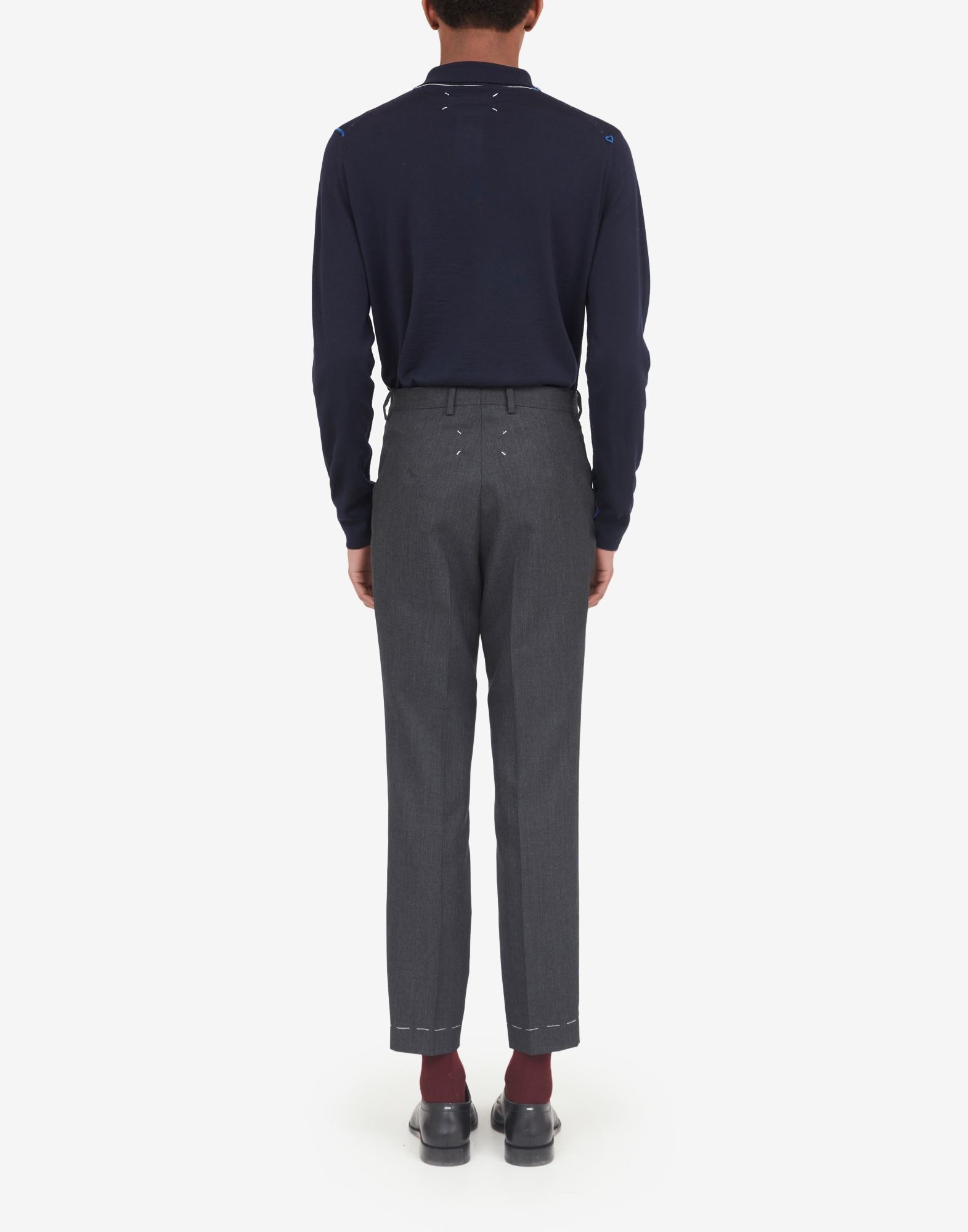 Wool twill trousers - 4