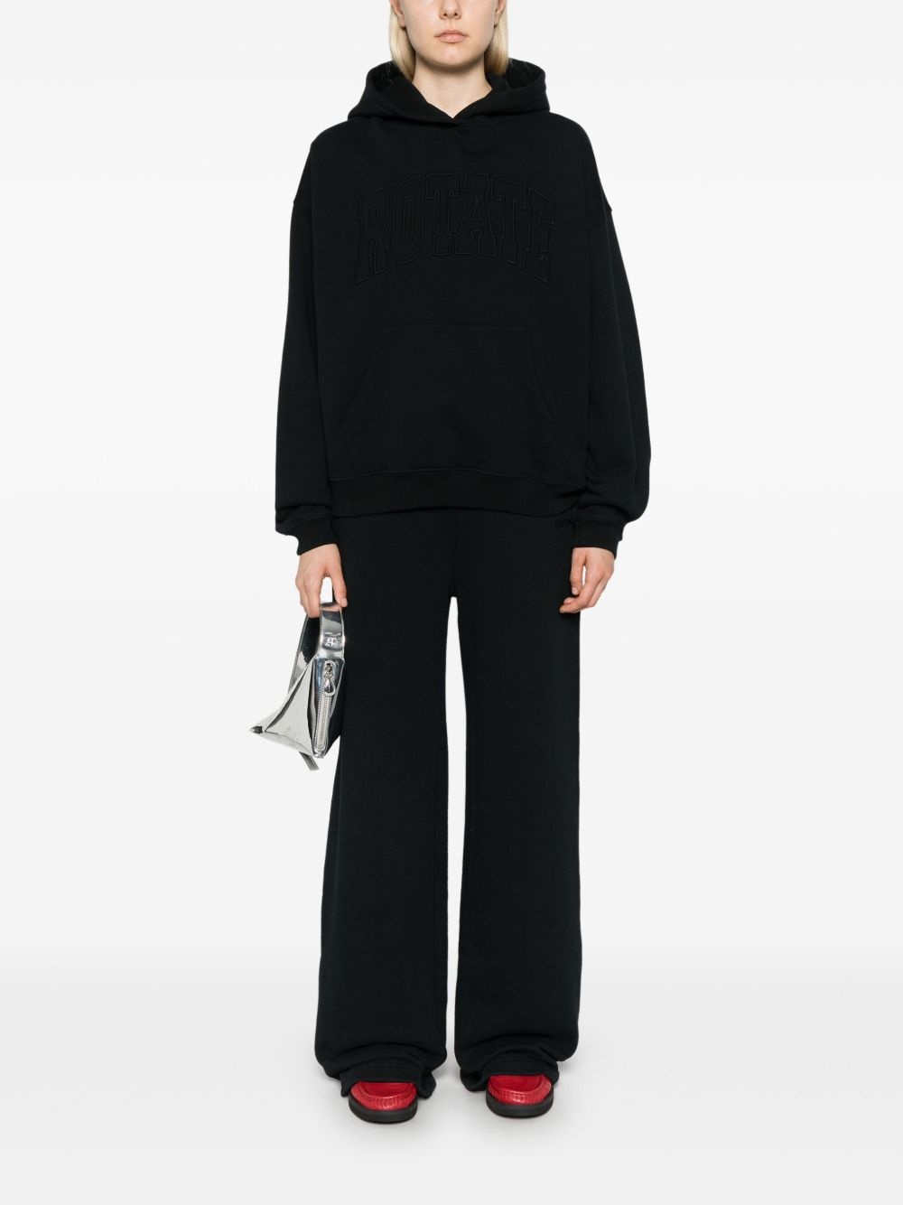 organic cotton track trousers - 2