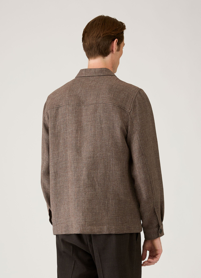 Cotton Linen Twill Twin Pocket Jacket 5