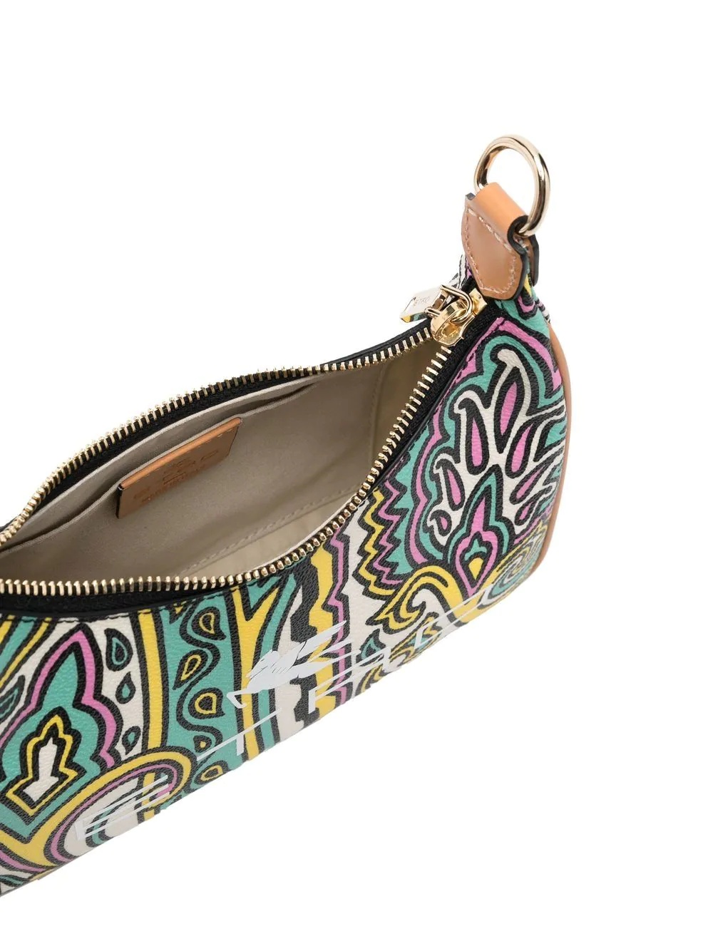 paisley-print shoulder bag - 5