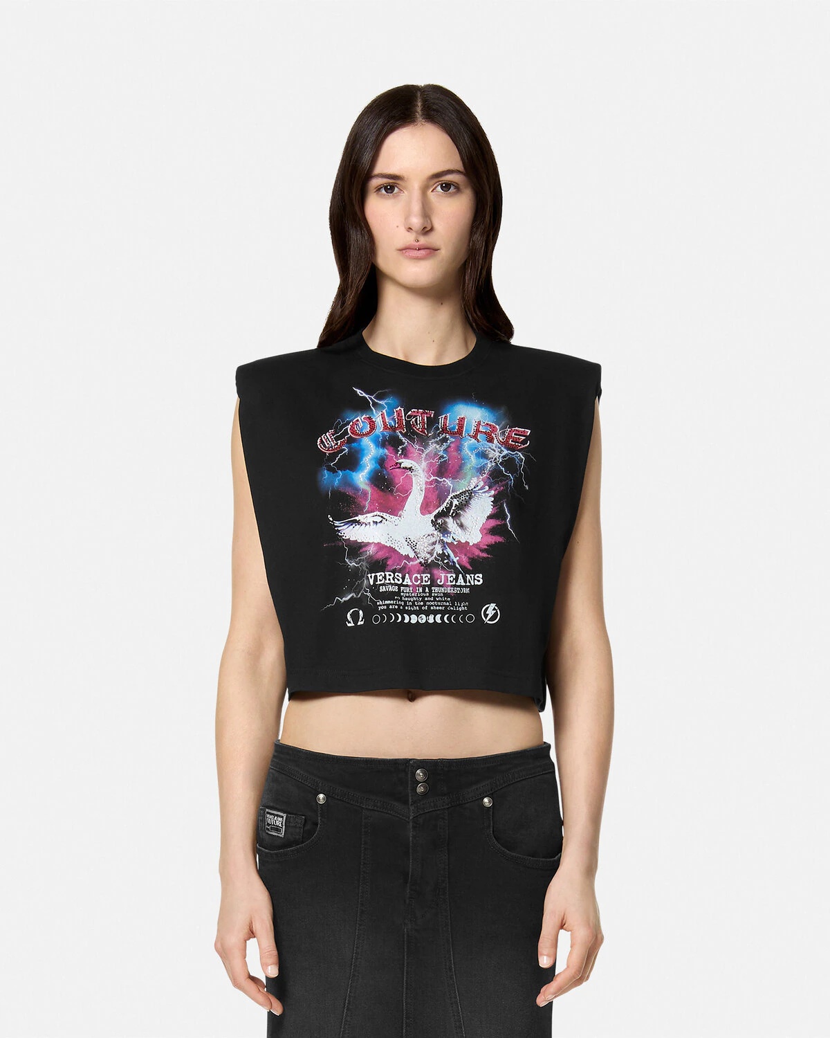 Swan Lake Logo Crop T-Shirt - 4