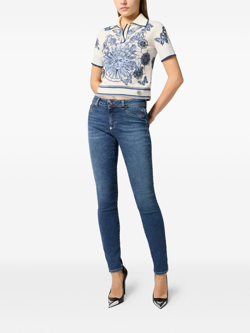 PHILIPP PLEIN belt-loop pocket jeans outlook