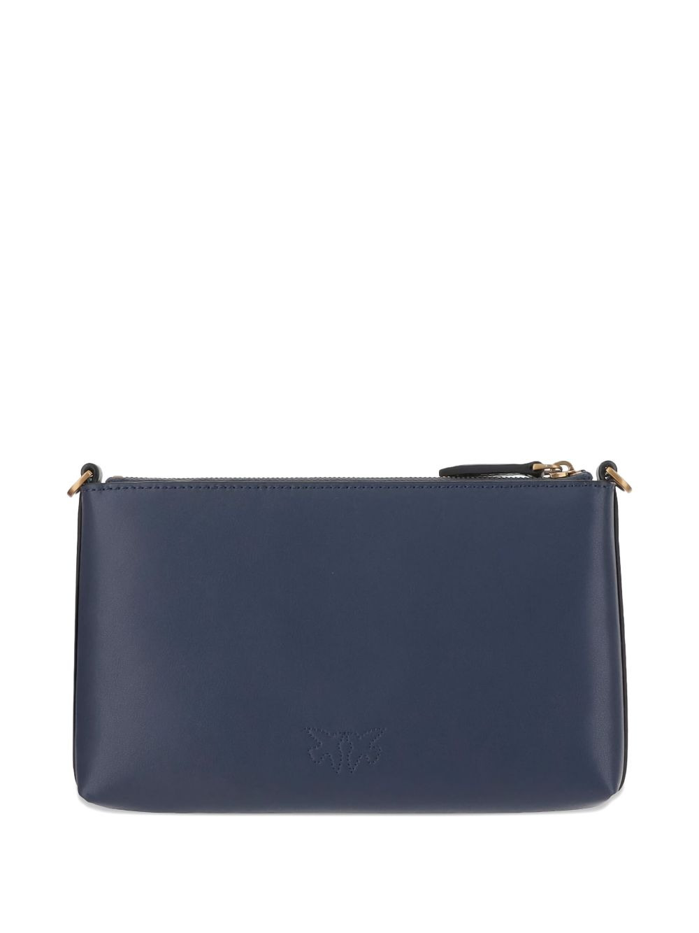 logo-plaque zip clutch bag - 2