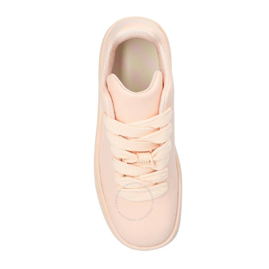 Burberry Leather Box Sneakers With Equestrian Knight Motif - 3