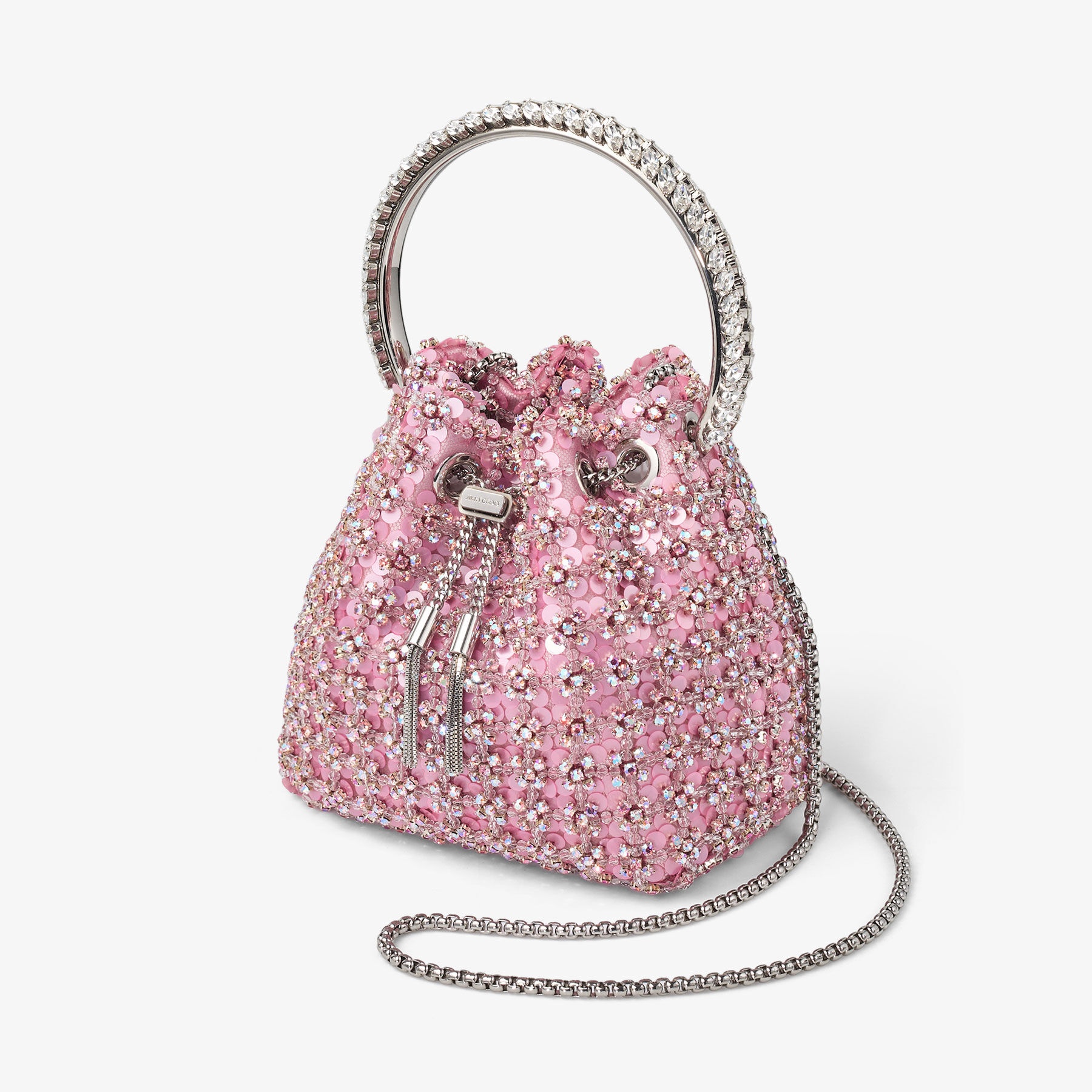 Atelier Bon Bon
Rose Satin Floral Sequin & Crystal Bag - 2