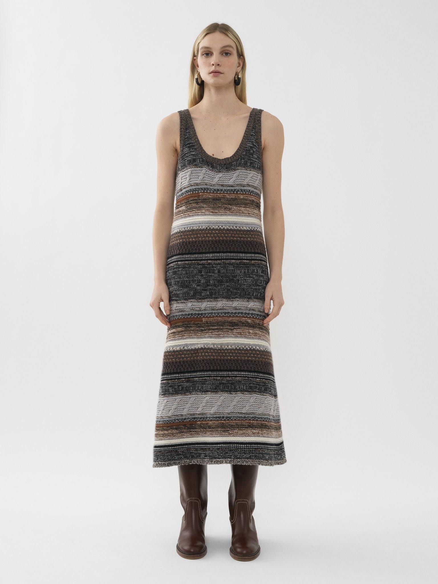 STRIPED TANK DRESS - 3