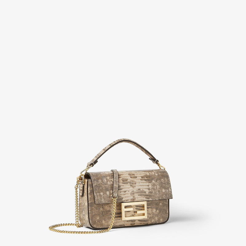 Baguette® Mini Beige lizard bag 2