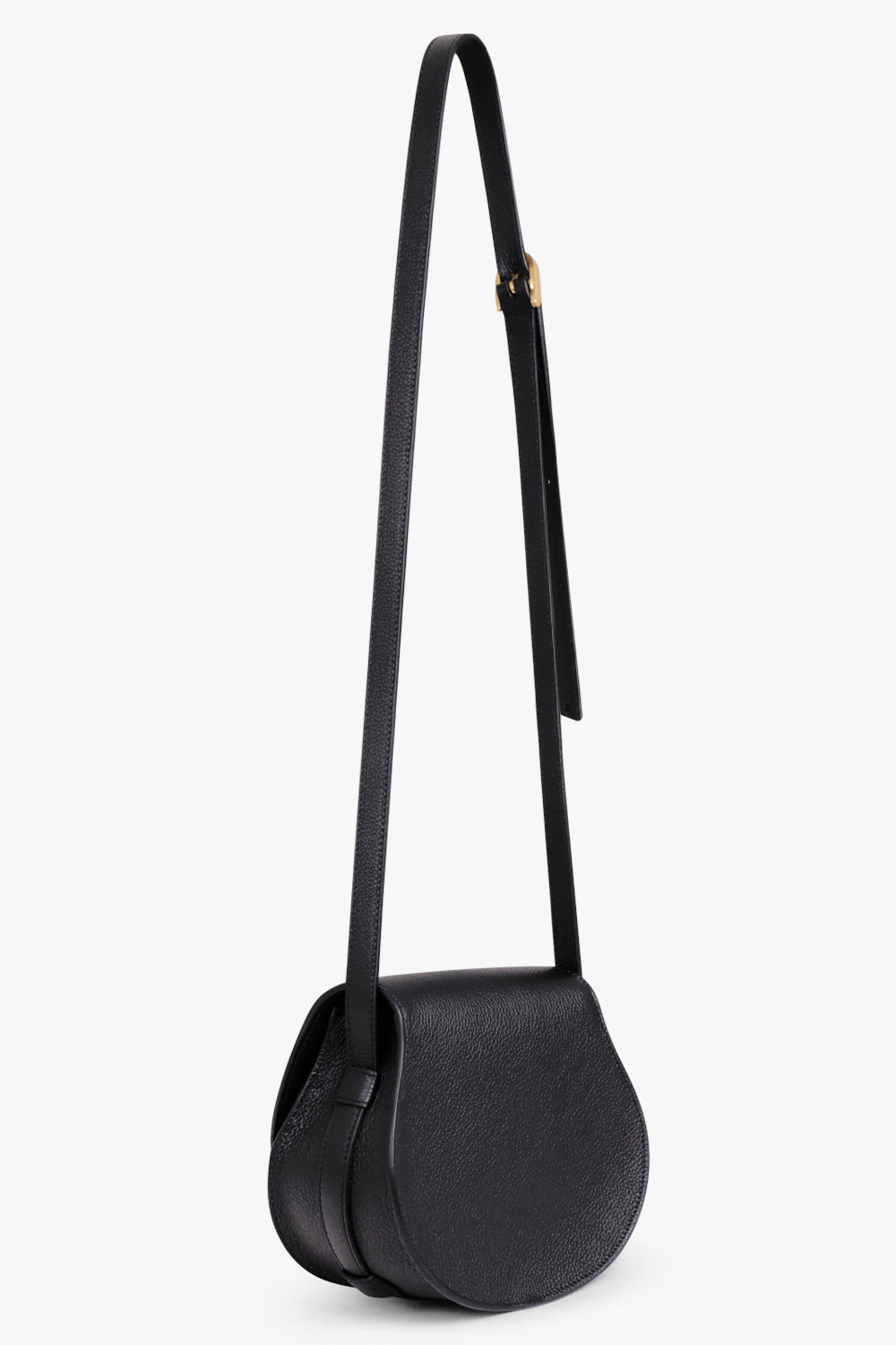 MARCIE SMALL BAG | BLACK/BLACK STITCHING - 3