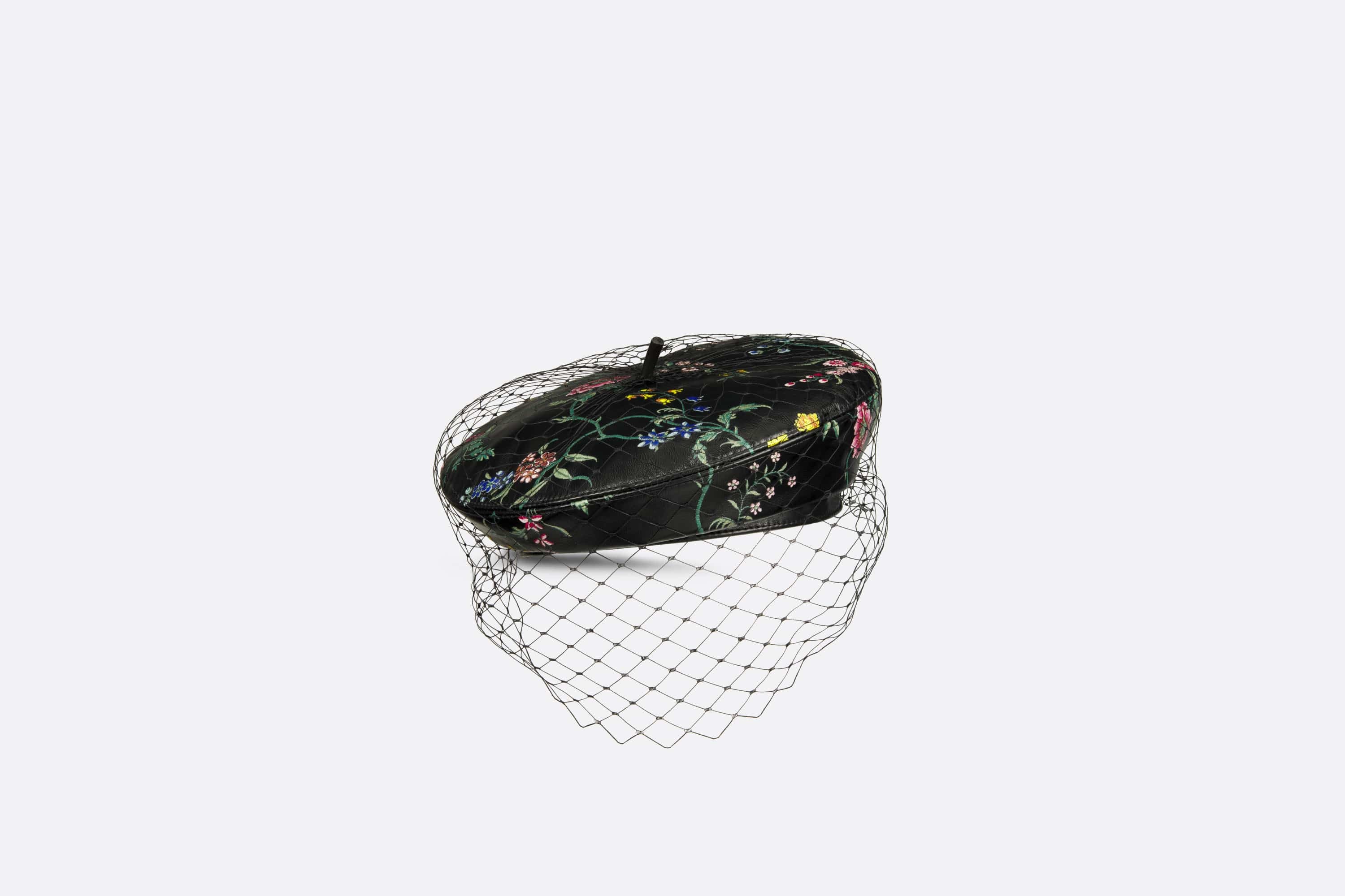 Dior Arty Dior Petites Fleurs Beret with Veil - 2