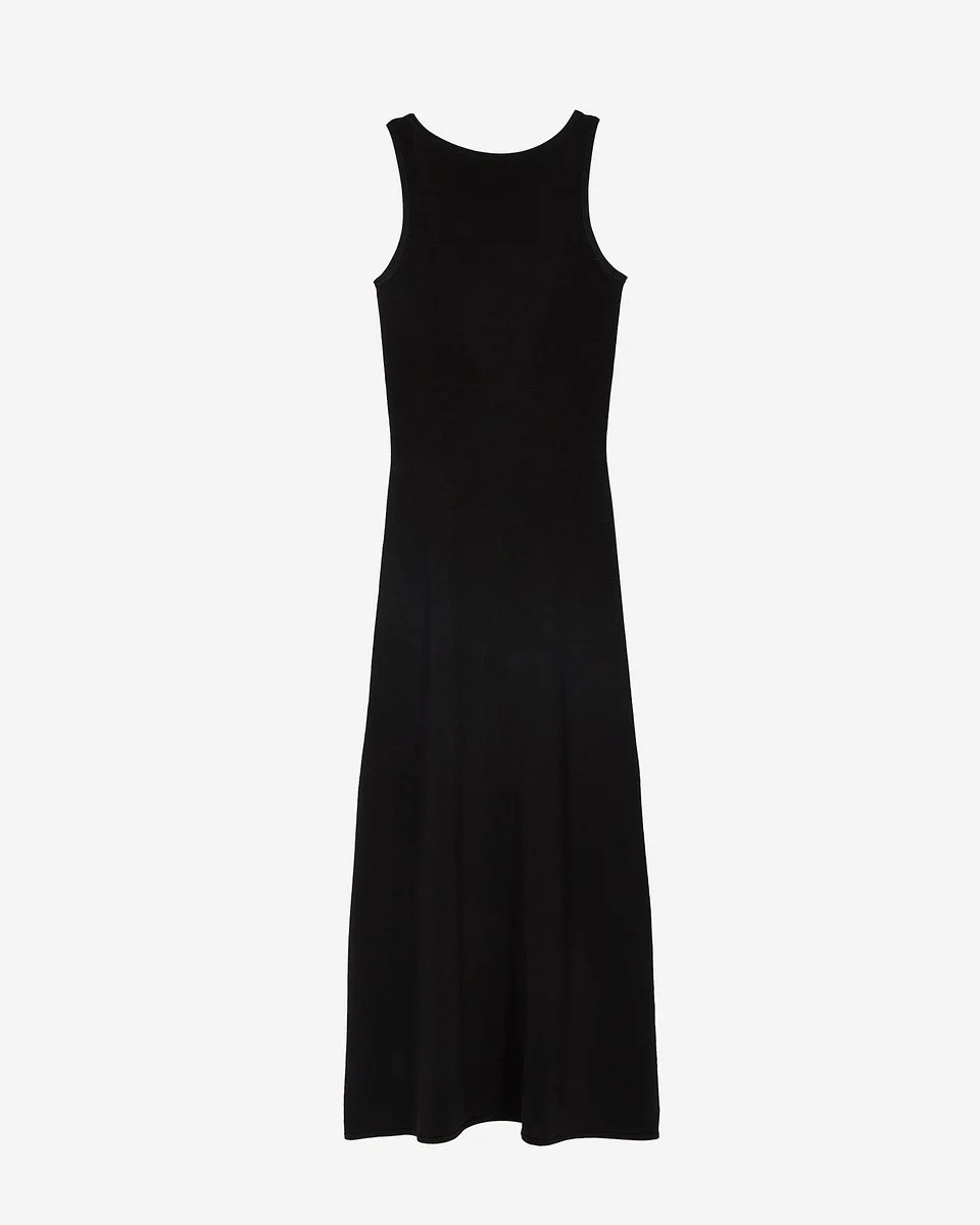 MESH MAXI DRESS WITH BLACK CHAIN BACK - 1