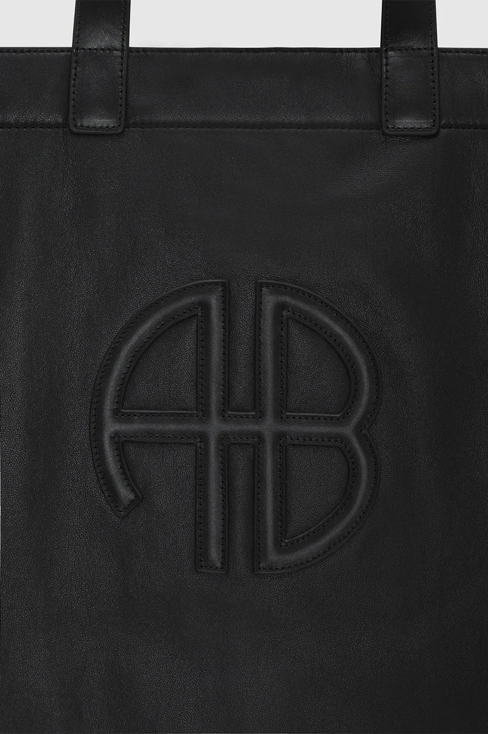 Large Rio Tote - Black Recycled Leather - 5