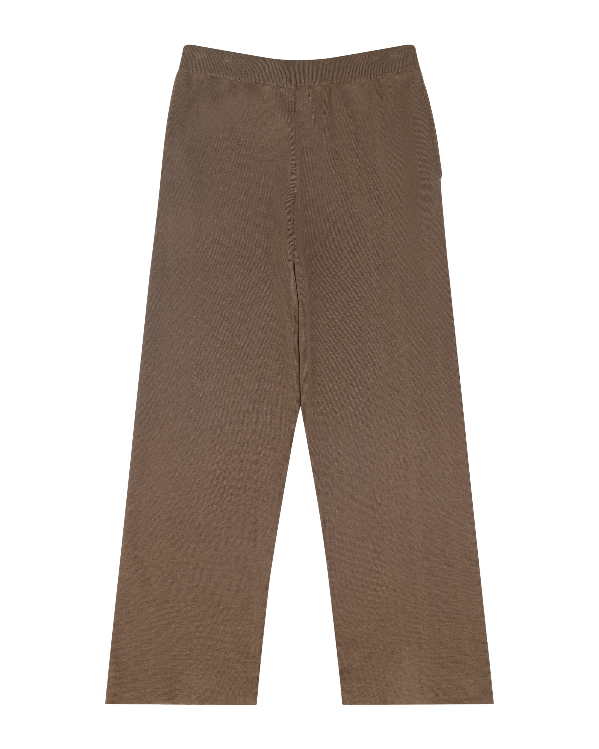 STRAIGHT LEG KNIT PANT LIGHT BROWN - 7