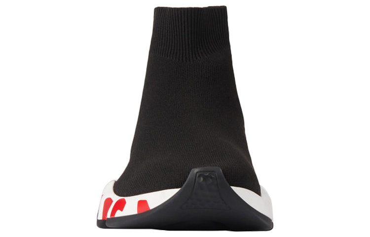 (WMNS) Balenciaga Speed Trainer 'Midsole Graffiti - Black Red' 605942W05GE1095 - 3