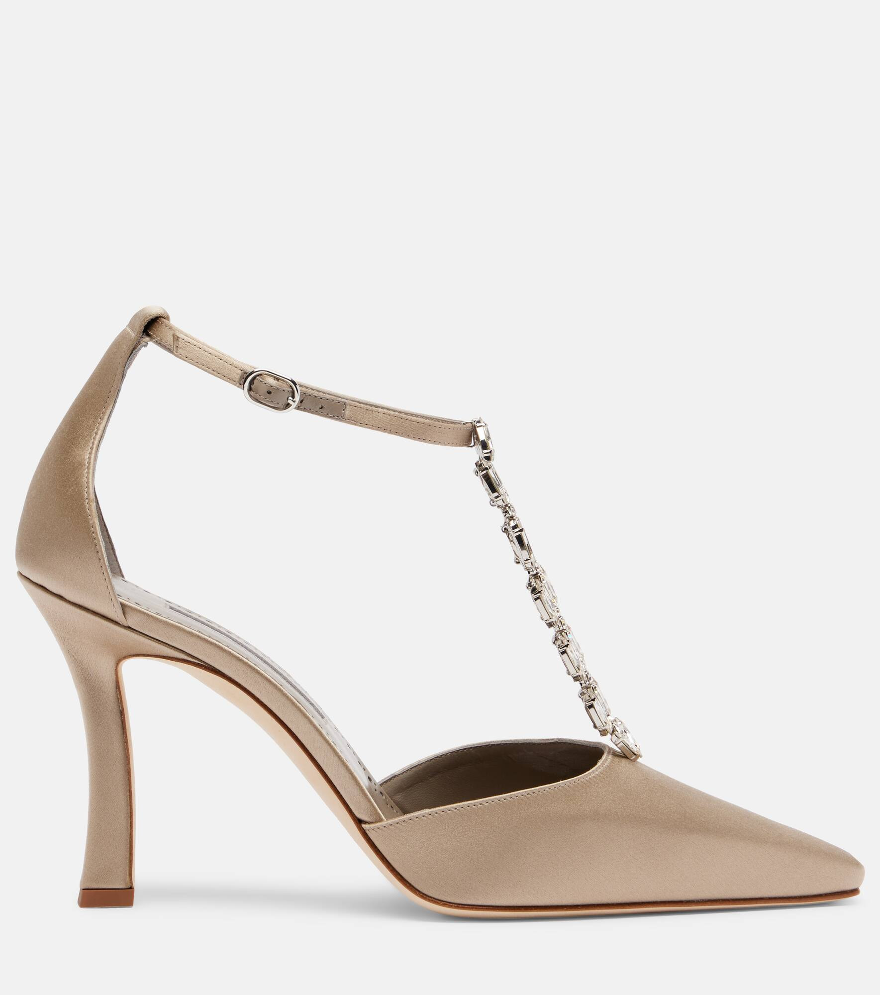 Molara embellished satin pumps - 4