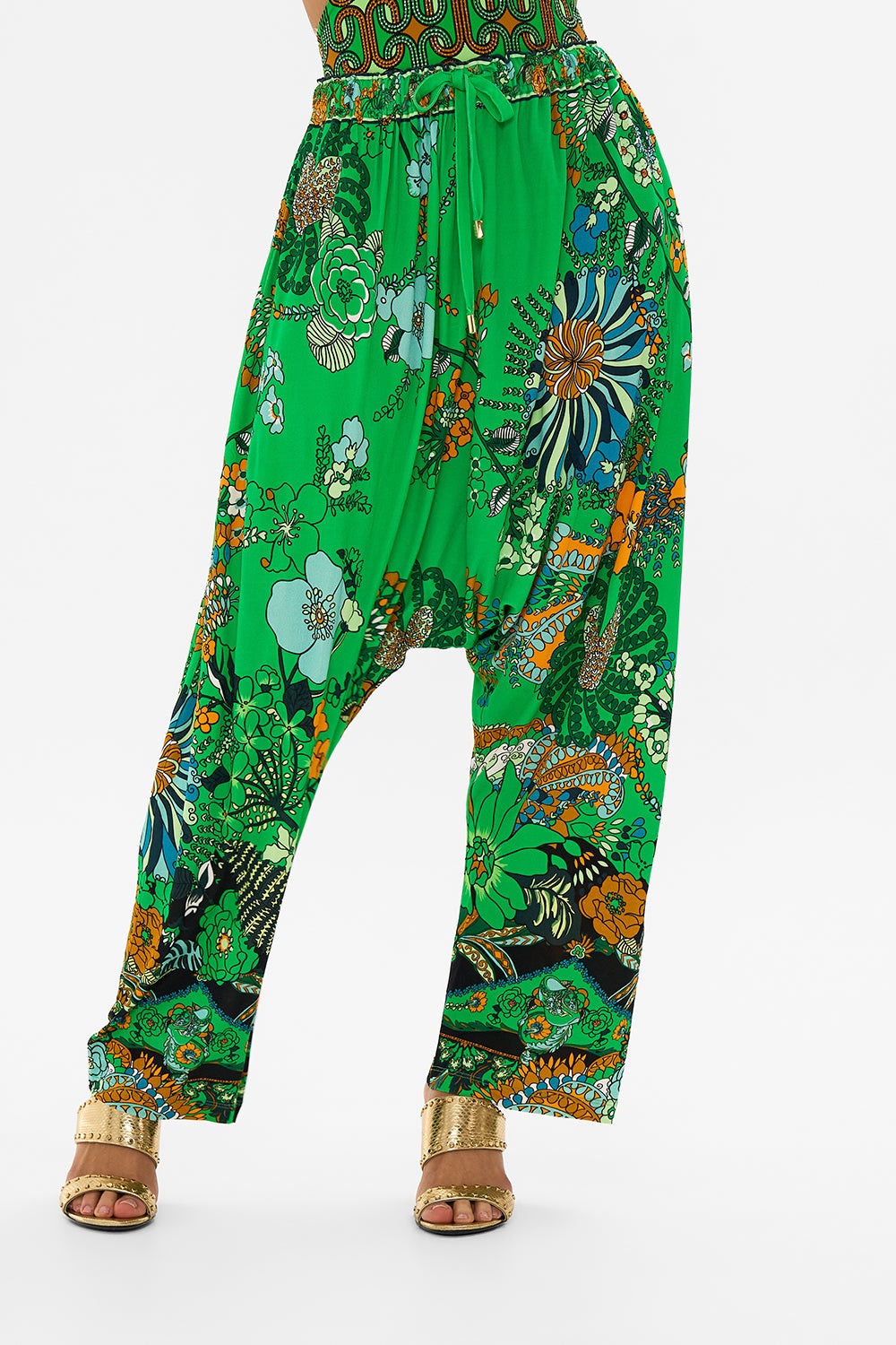 DRAPED JERSEY PANT - 5