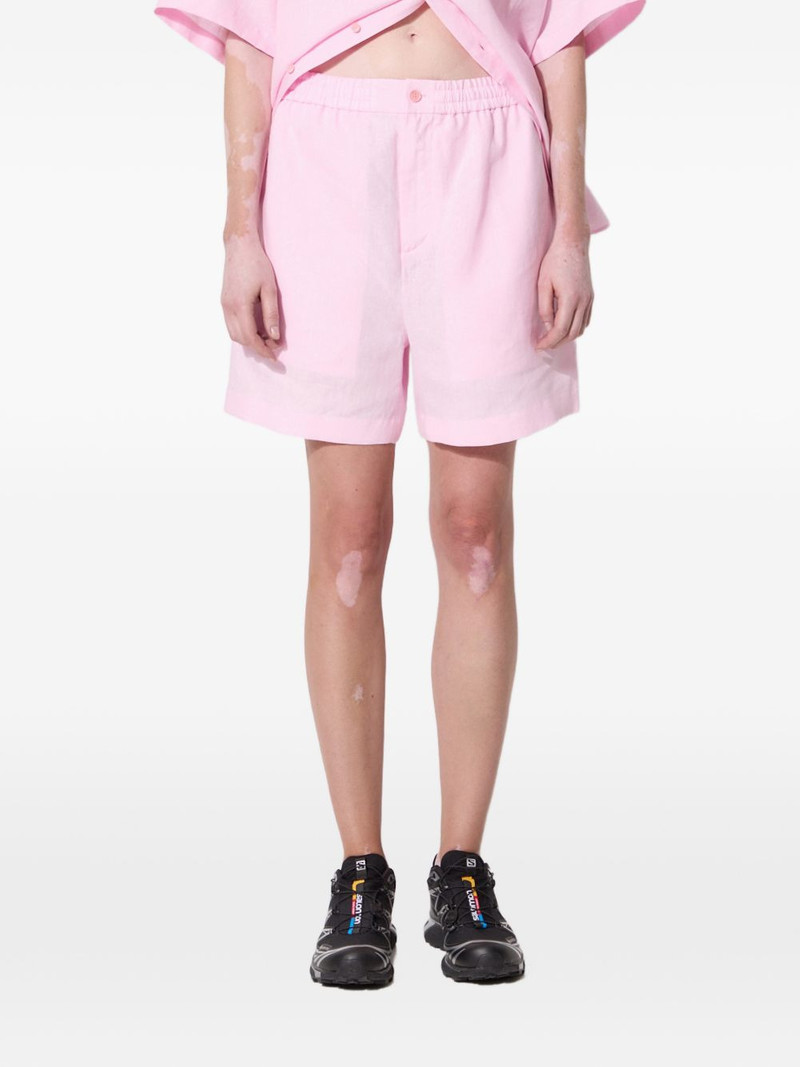 elastic-waist shorts 1