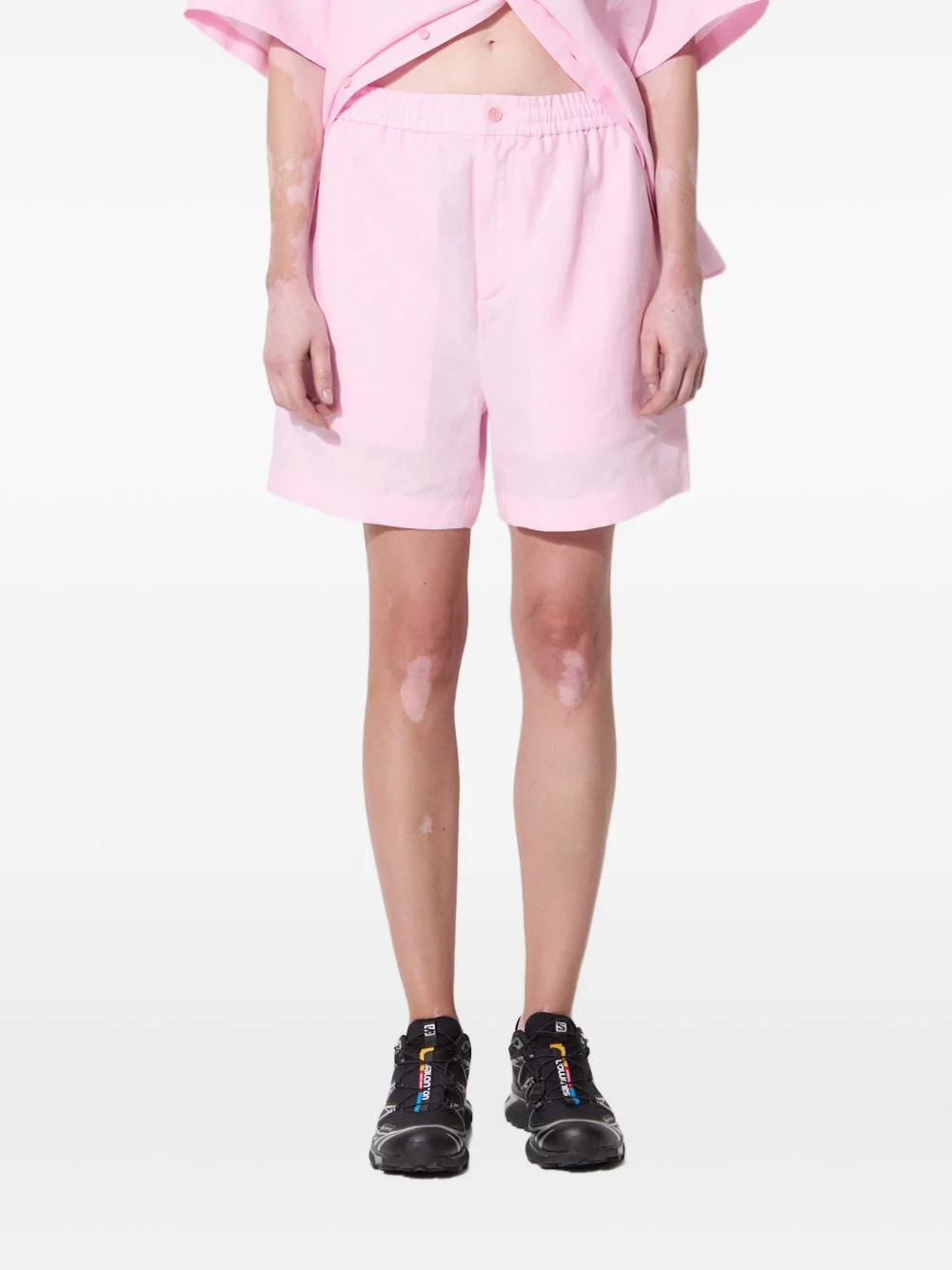 elastic-waist shorts - 1