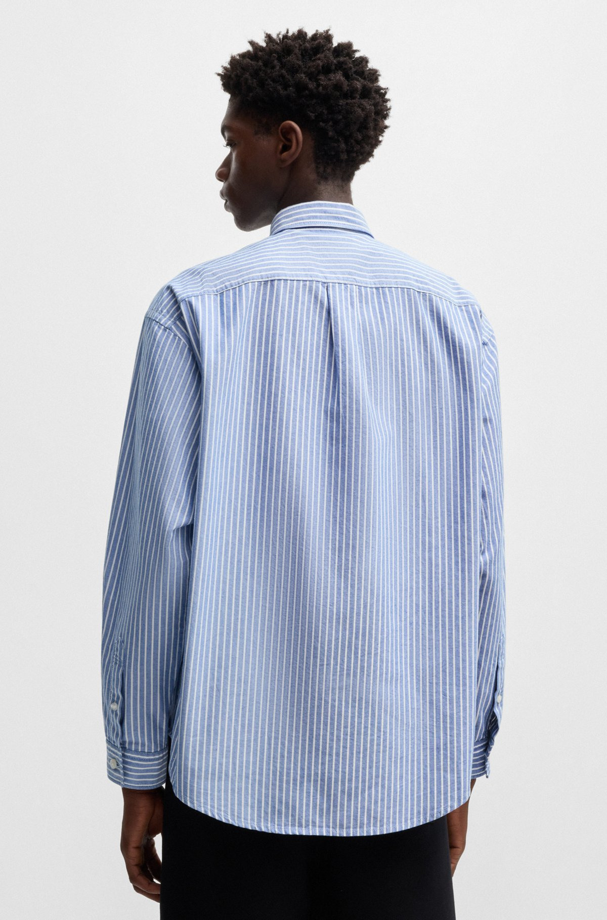 OVERSIZE-FIT BUTTON-DOWN SHIRT IN OXFORD COTTON - 5