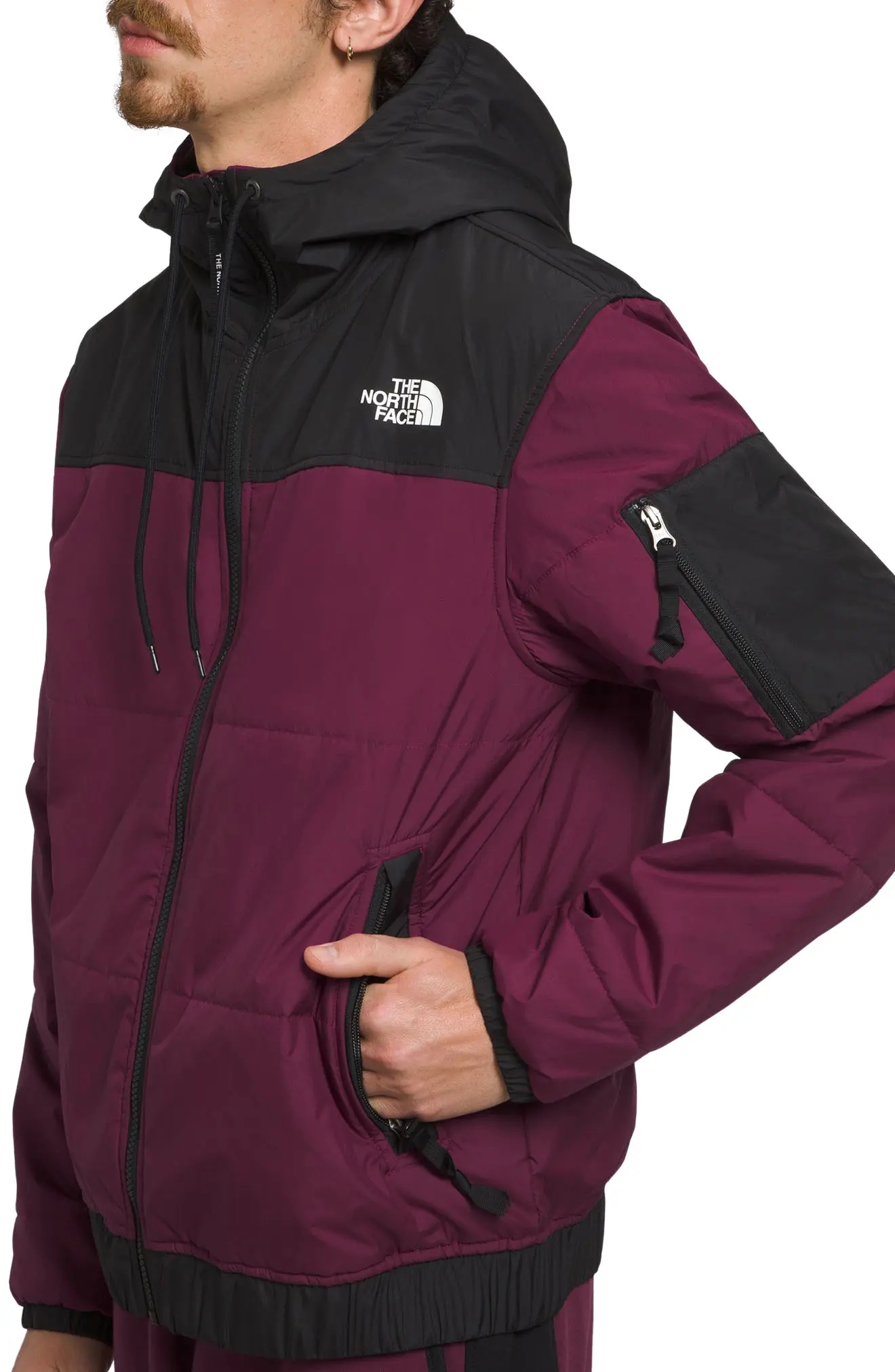 Highrail Water Repellent Jacket in Boysenberry/Tnf Black - 3