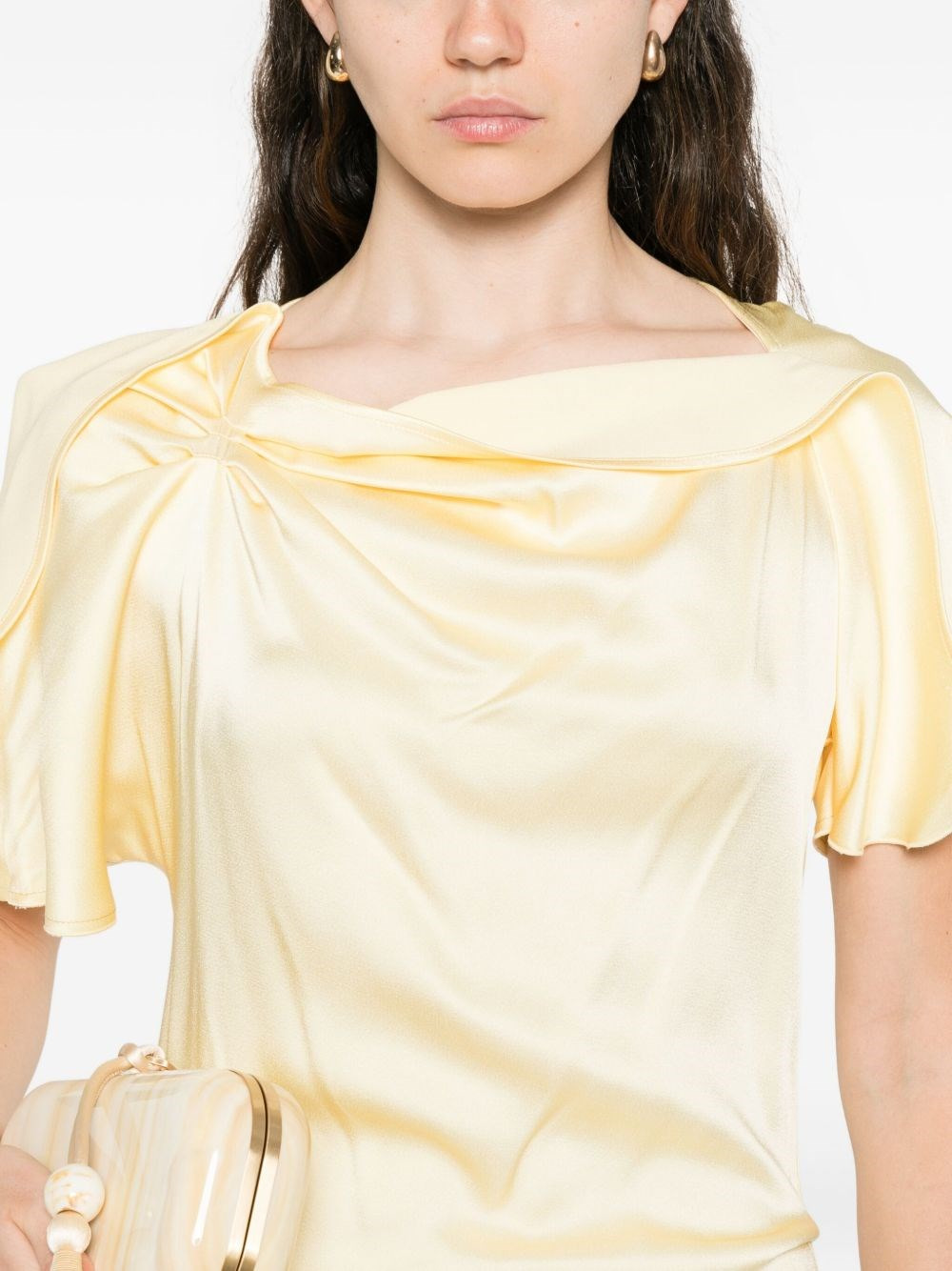 Crepe satin dress - 2