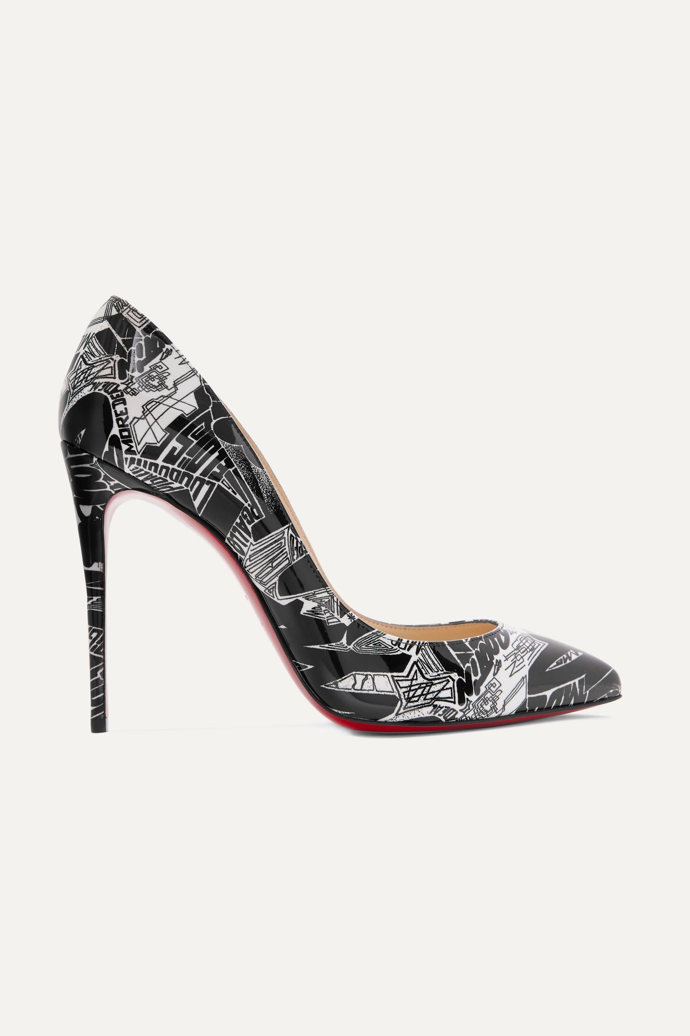 Pigalle Follies Nicograf 100 printed patent-leather pumps - 1