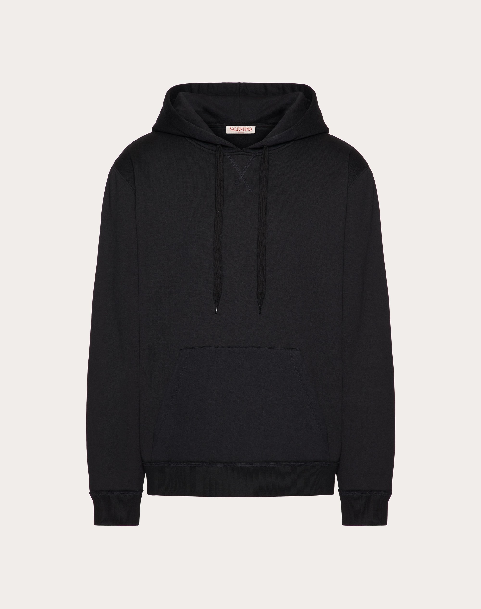 COTTON HOODED SWEATSHIRT WITH BLACK UNTITLED STUDS - 1