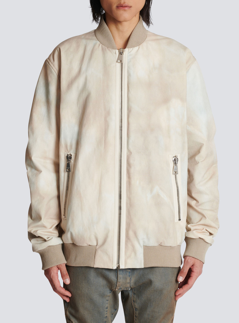 Desert print cotton bomber jacket 5