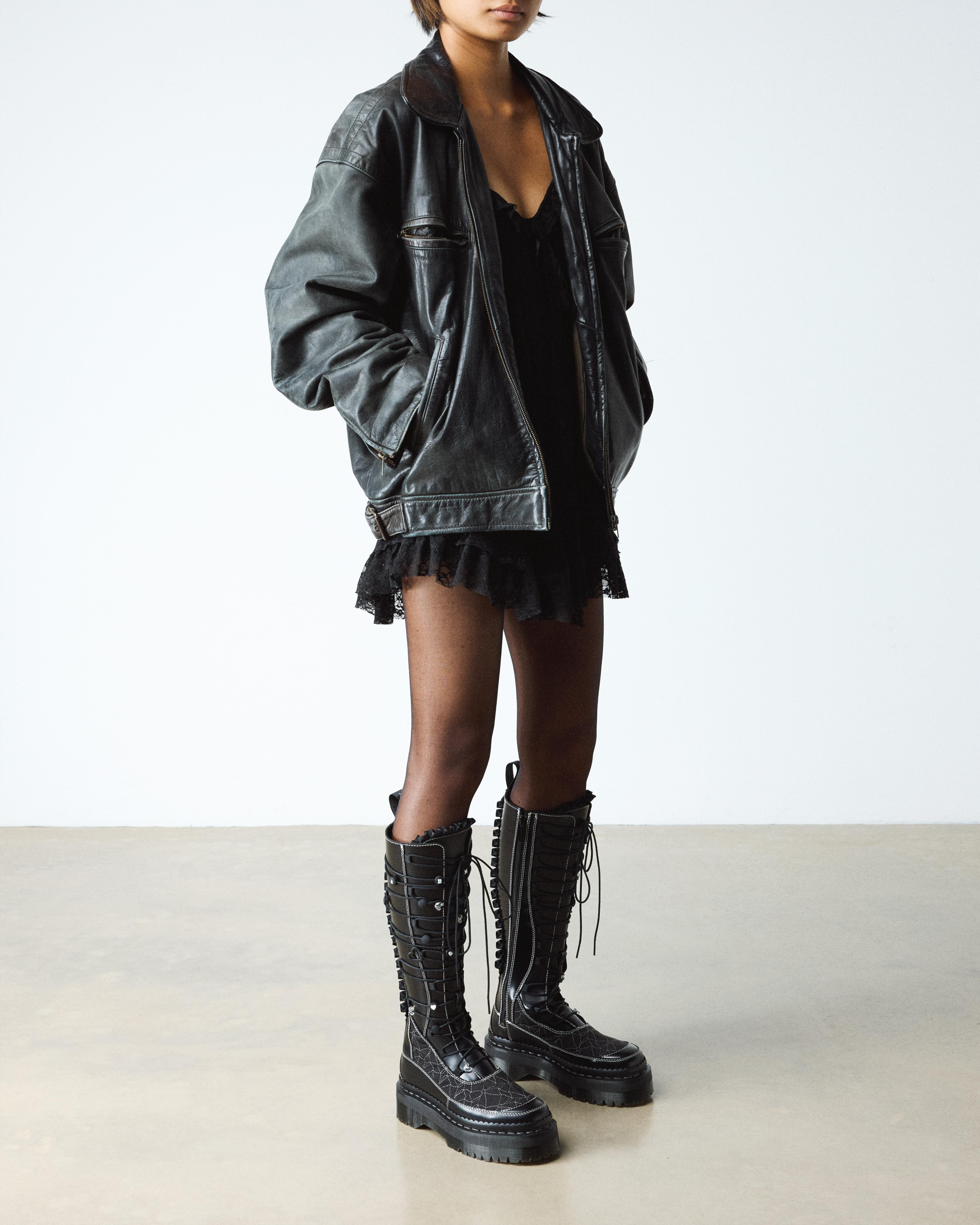 XTRM FRILL Platform Leather Boots - 2